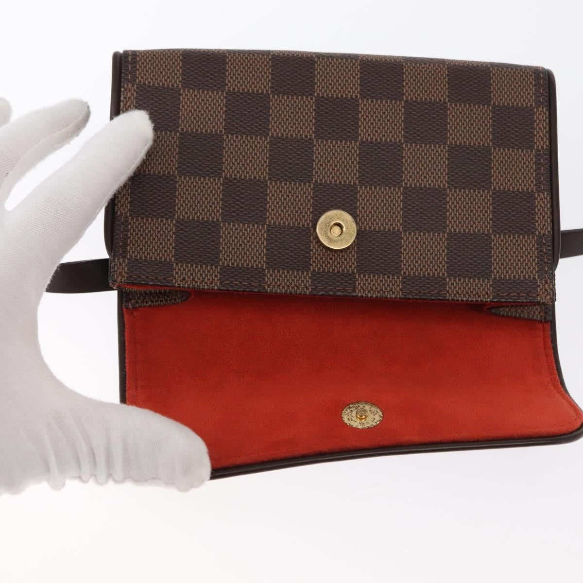 Louis Vuitton Florentine Waist Bag Monogram Canvas Brown Canvas Clutche & Pouche Bag (Pre-Owned)