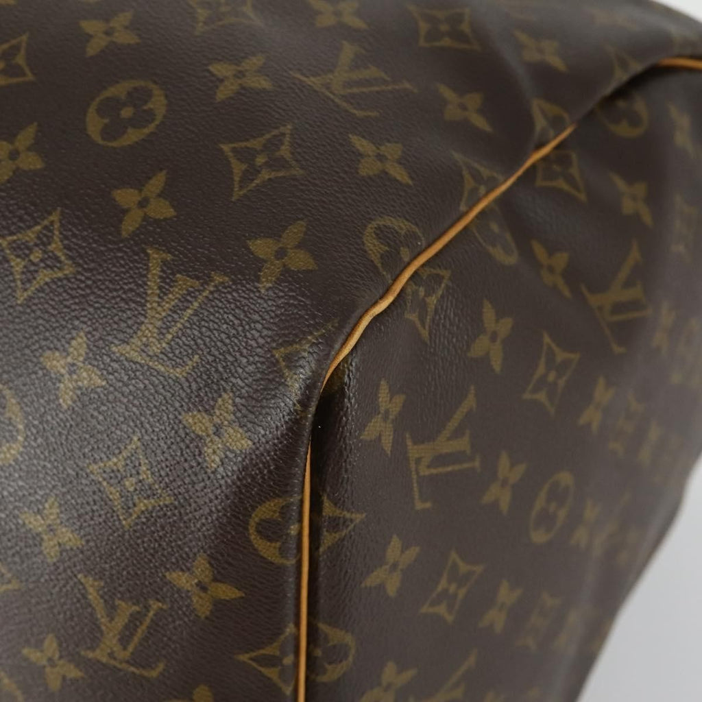 Louis Vuitton Keepall Bag Monogram Canvas Brown Canvas Travel Bag Bag (Pre-Owned)
