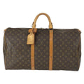 Louis Vuitton Keepall Bag Monogram Canvas Brown Canvas Travel Bag Bag (Pre-Owned)