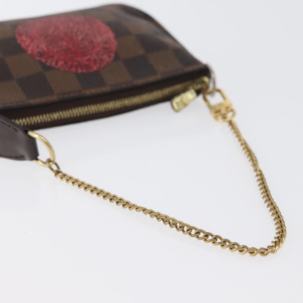 Louis Vuitton Pochette Accessoires Limited Edition Damier Brown Canvas Clutche & Pouche Bag (Pre-Owned)