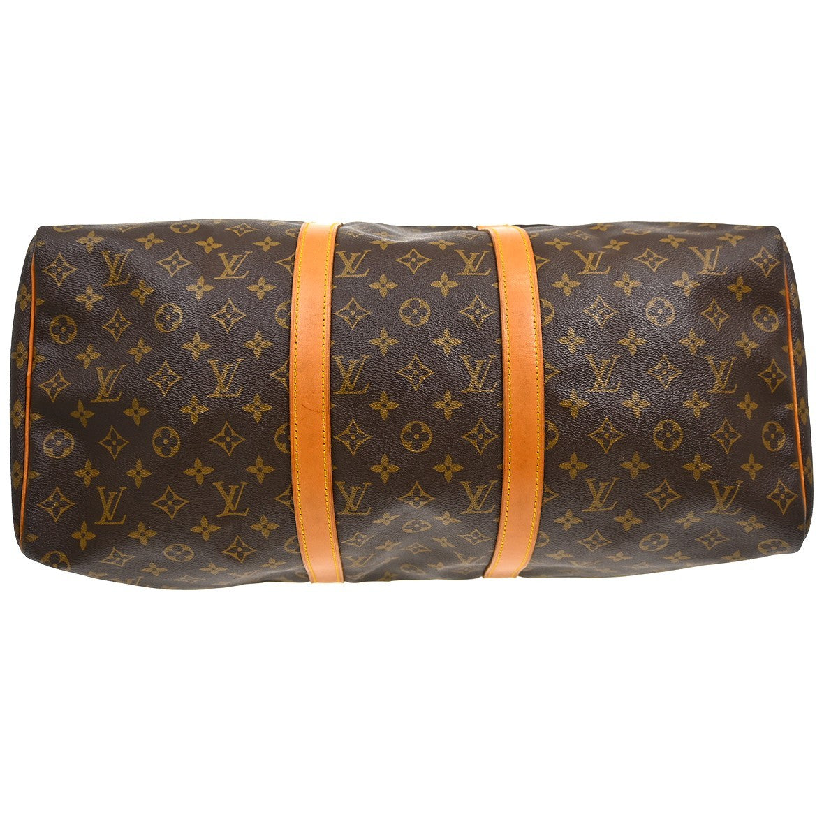Louis Vuitton Keepall Bag Monogram Canvas Brown Canvas Travel Bag Bag (Pre-Owned)
