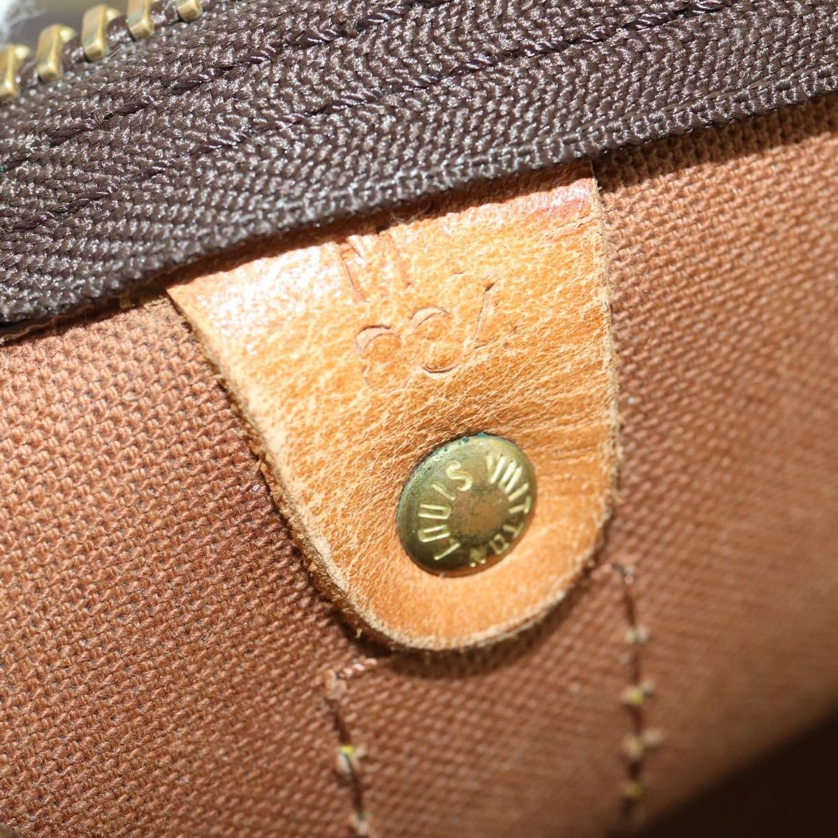 Louis Vuitton Keepall Bag Monogram Canvas Brown Canvas Travel Bag Bag (Pre-Owned)