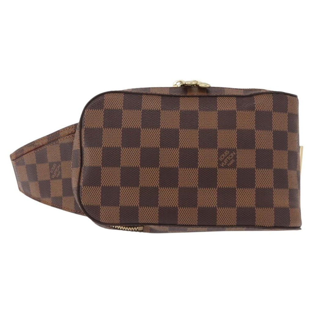 Louis Vuitton Geronimos Waist Bag Damier Brown Canvas Shoulder Bag Bag (Pre-Owned)