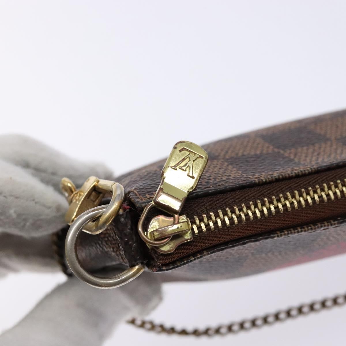 Louis Vuitton Pochette Accessoires Limited Edition Damier Brown Canvas Clutche & Pouche Bag (Pre-Owned)