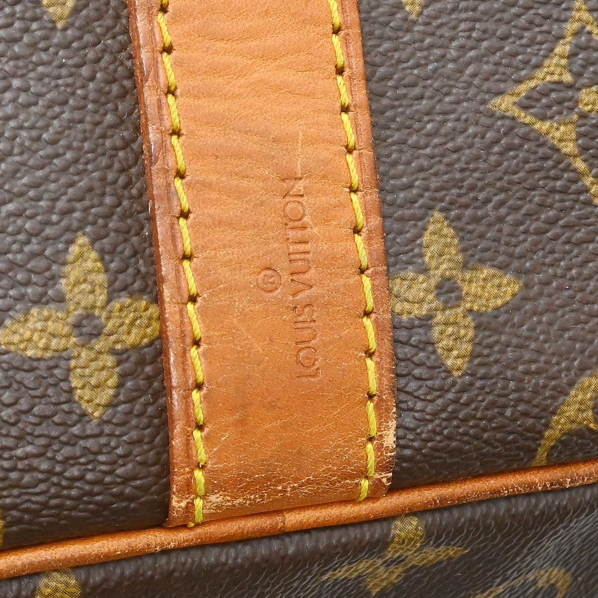 Louis Vuitton Keepall Bandouliere Bag Monogram Canvas Brown Canvas Travel Bag Bag (Pre-Owned)
