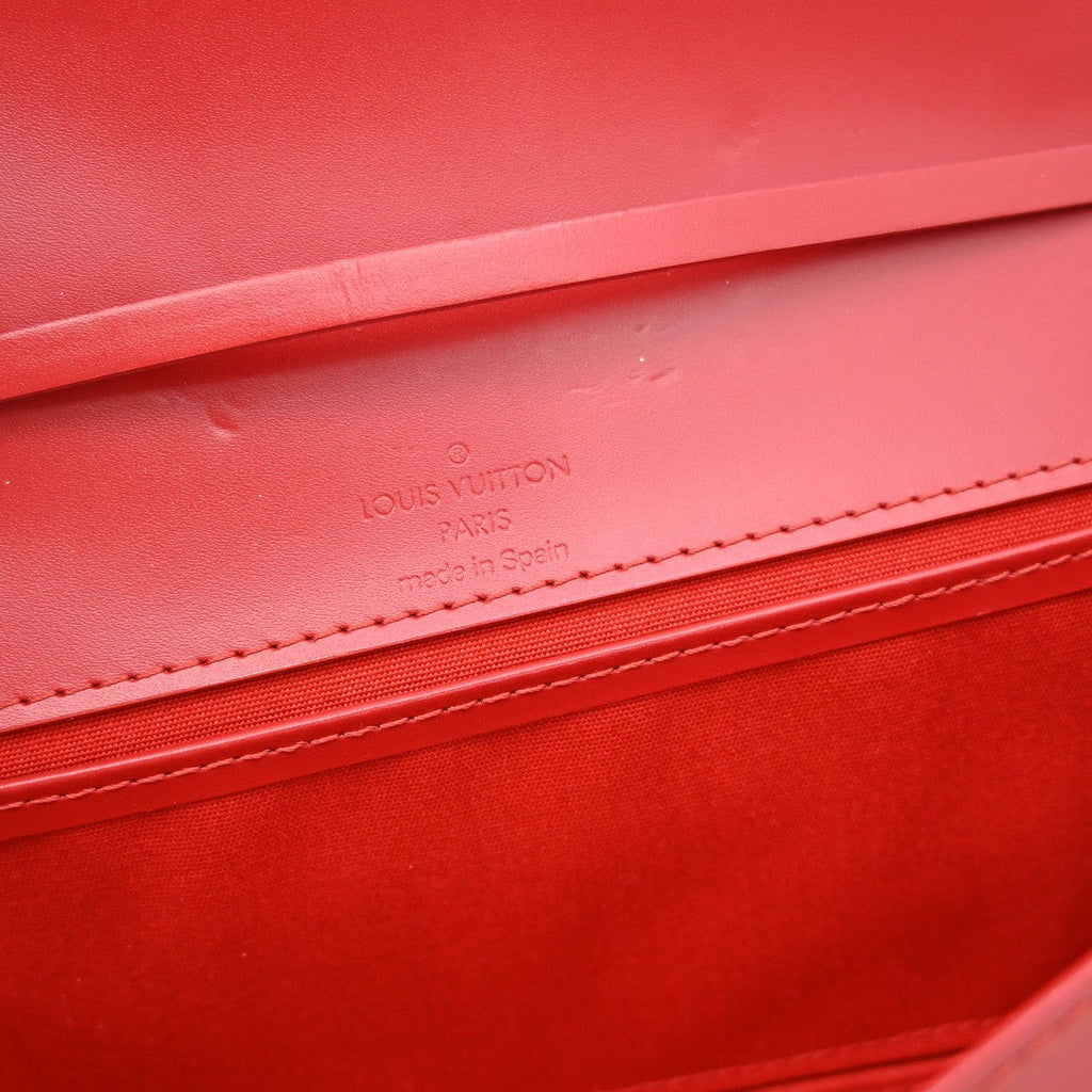 Louis Vuitton Honfleur Handbag Epi Leather Red Leather Shoulder Bag Bag (Pre-Owned)