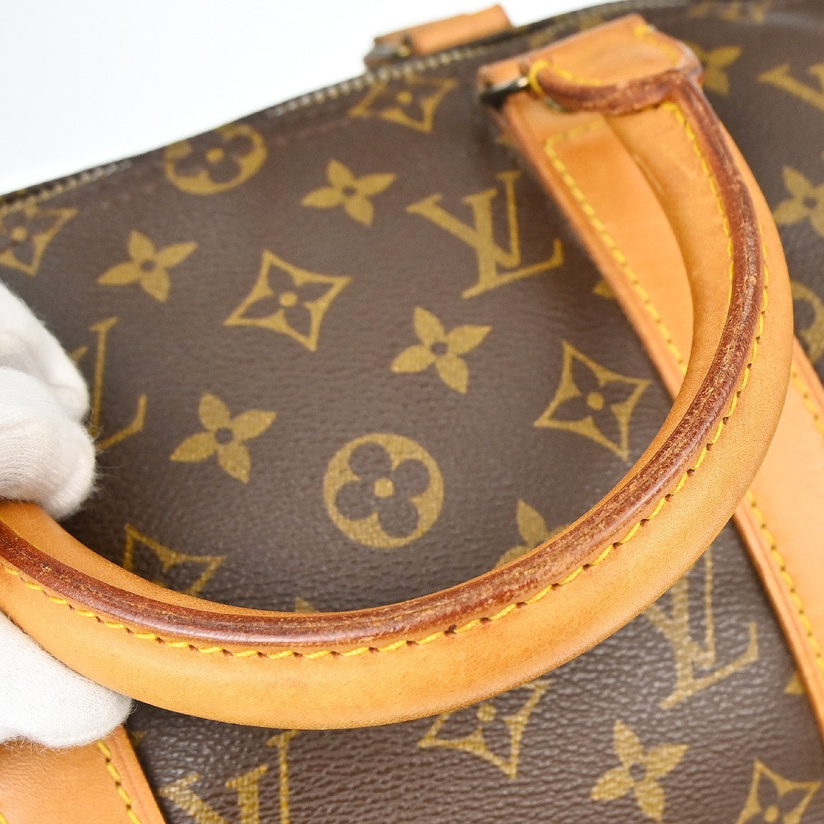 Louis Vuitton Keepall Bag Monogram Canvas Brown Canvas Travel Bag Bag (Pre-Owned)