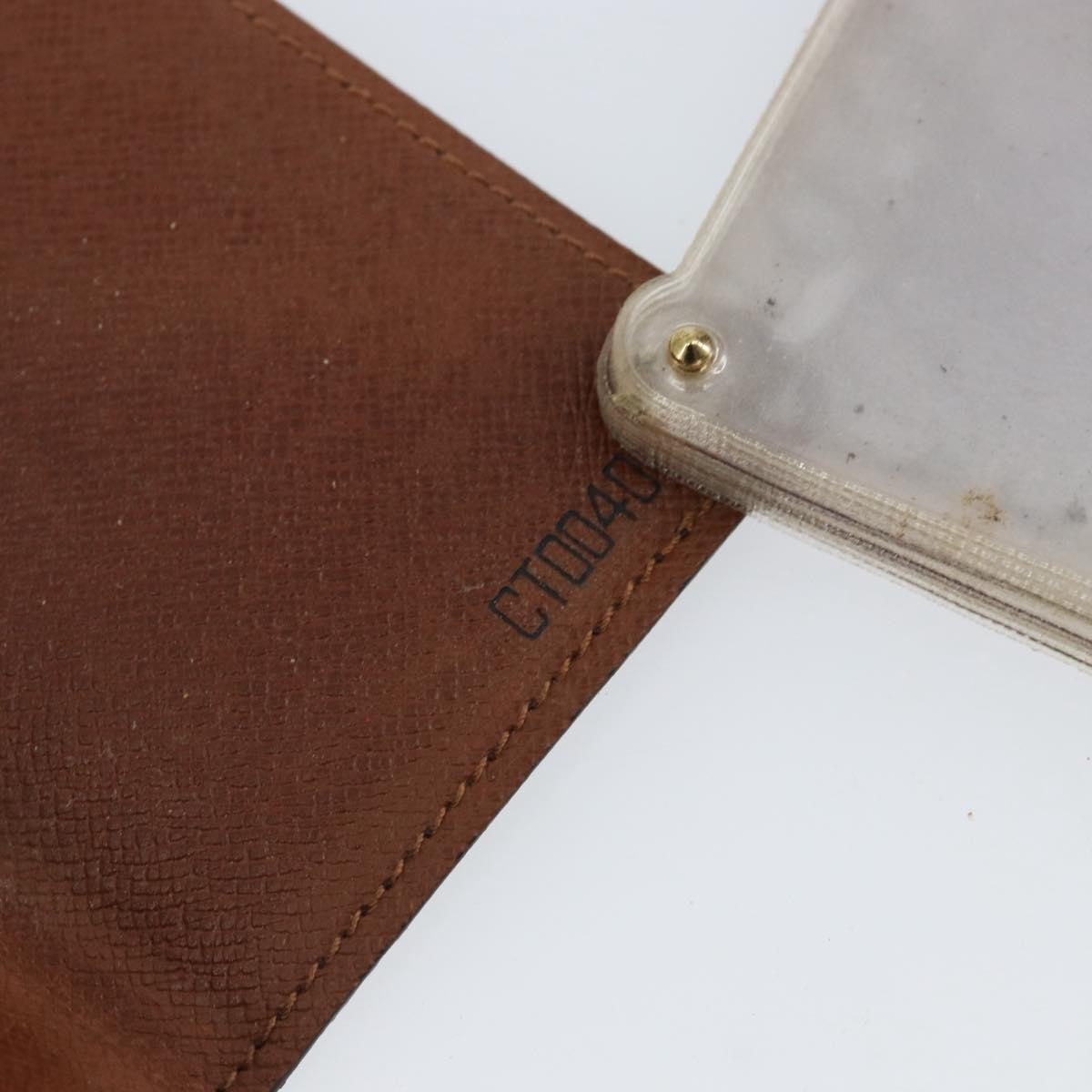 Louis Vuitton Porte Cartes Pression Card Case Monogram Canvas Brown Canvas Card Holders Accessory (Pre-Owned)