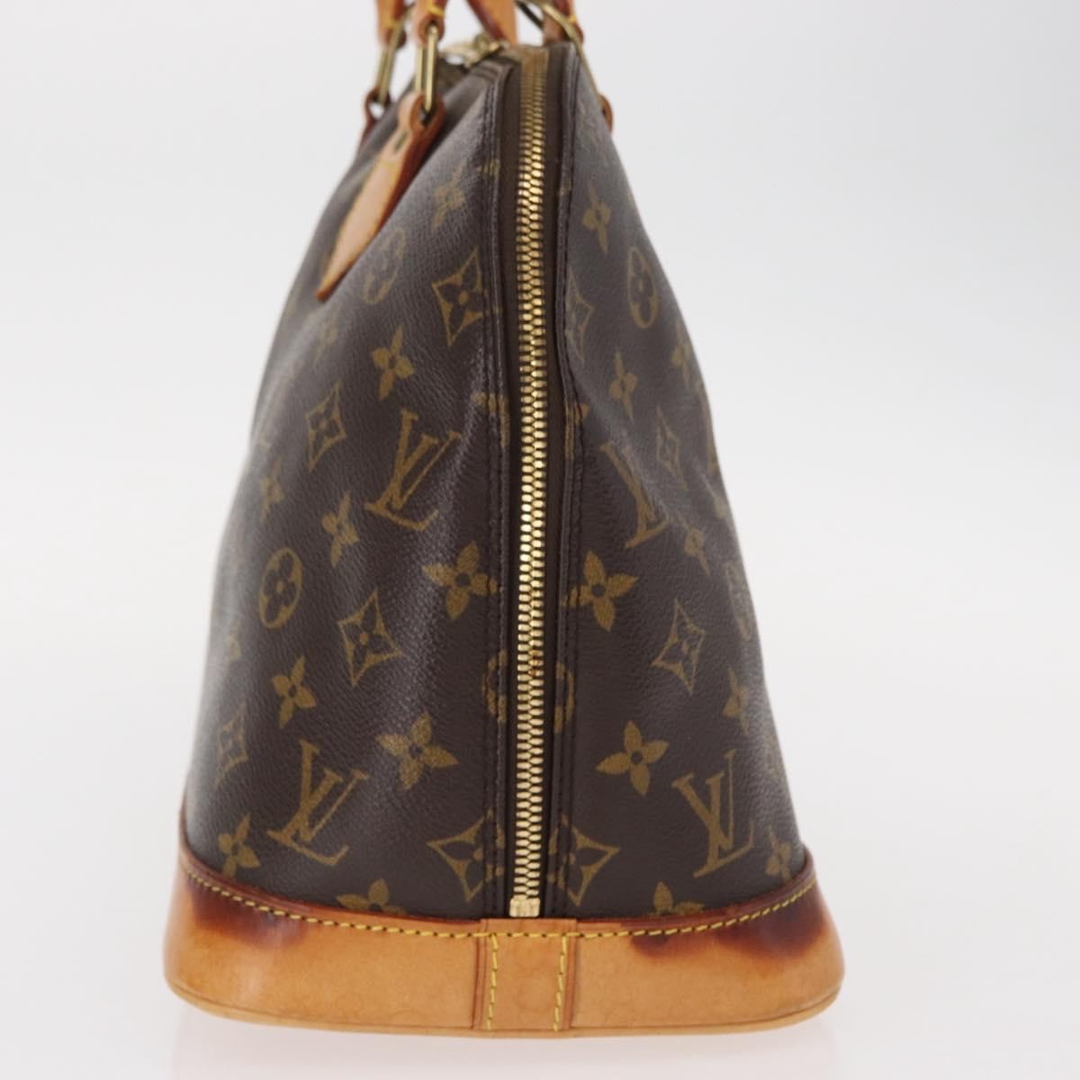 Louis Vuitton Alma Handbag Monogram Canvas Brown Canvas Handbag (Pre-Owned)
