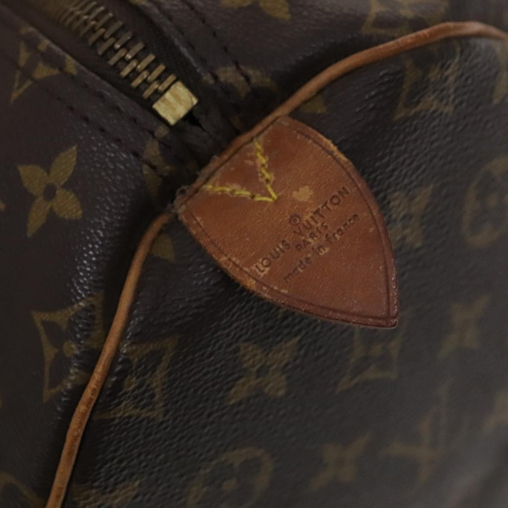 Louis Vuitton Keepall Bag Monogram Canvas Brown Canvas Travel Bag Bag (Pre-Owned)