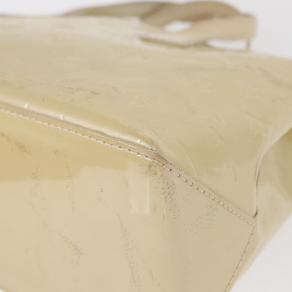 Louis Vuitton Wilshire Handbag Monogram Vernis Beige Patent_Leather Handbag (Pre-Owned)