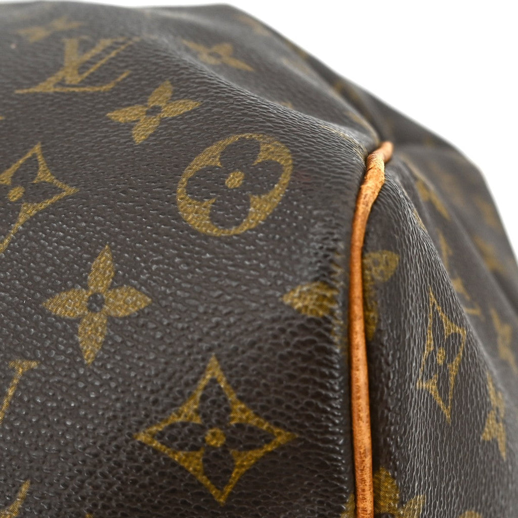 Louis Vuitton Keepall Bag Monogram Canvas Brown Canvas Travel Bag Bag (Pre-Owned)