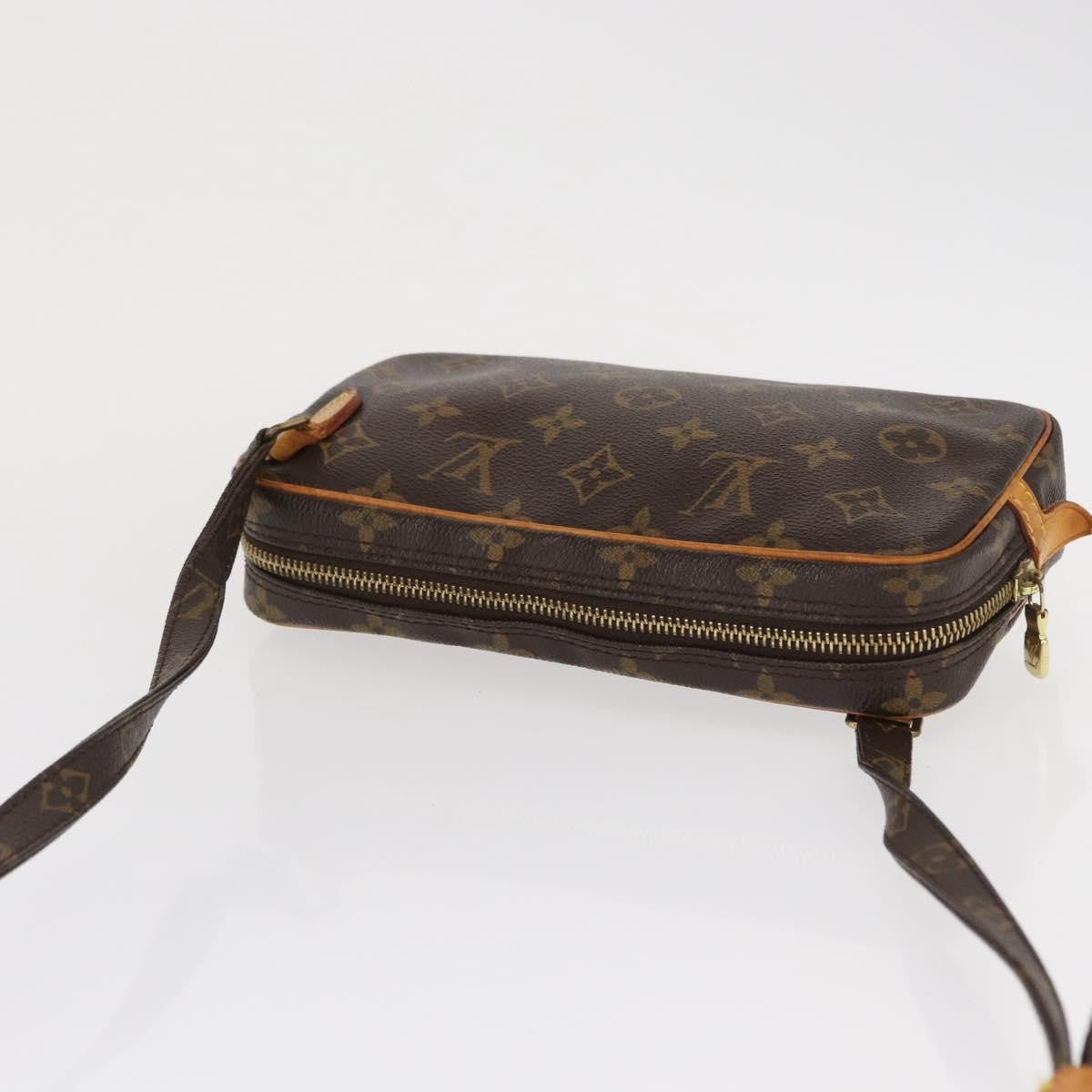 Louis Vuitton Pochette Marly Bandouliere Bag Monogram Canvas Brown Canvas Shoulder Bag Bag (Pre-Owned)