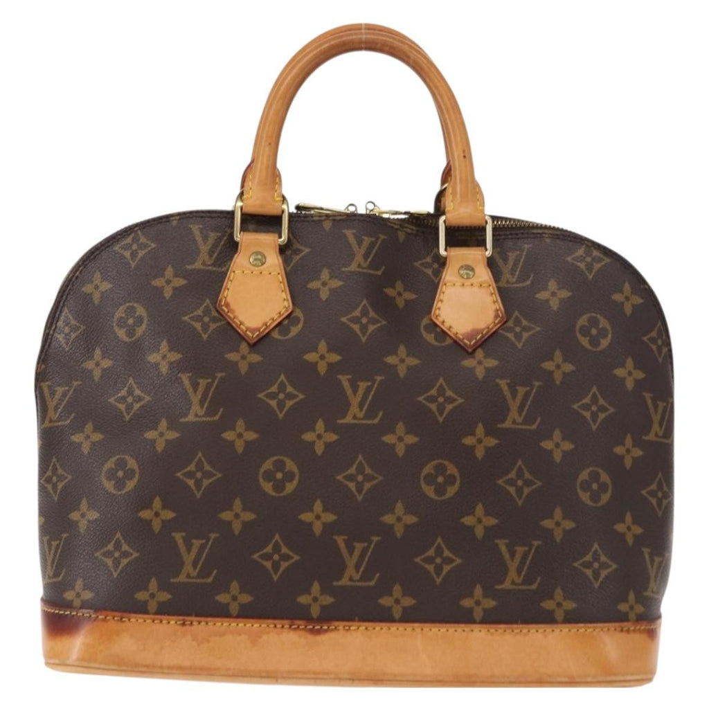 Louis Vuitton Alma Handbag Monogram Canvas Brown Canvas Handbag (Pre-Owned)
