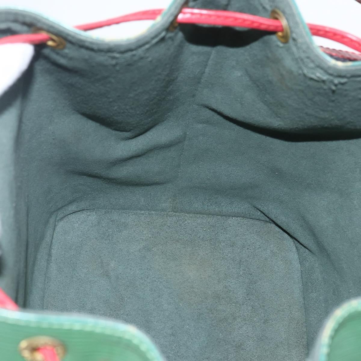 Louis Vuitton Bicolor Petit Noe Handbag Epi Leather Green Leather Shoulder Bag Bag (Pre-Owned)