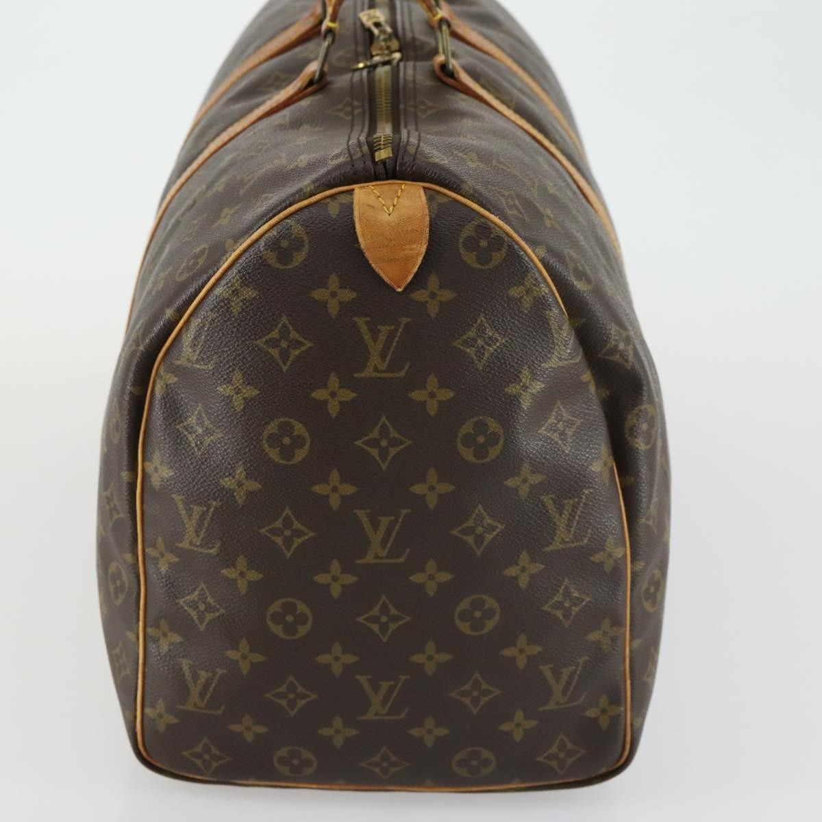 Louis Vuitton Keepall Bag Monogram Canvas Brown Canvas Travel Bag Bag (Pre-Owned)