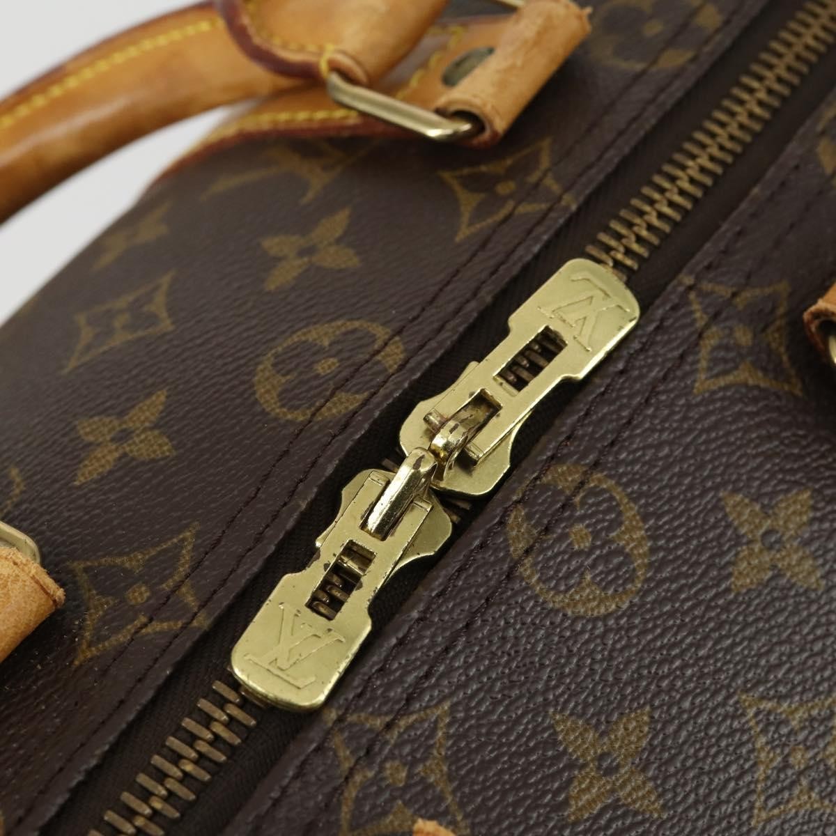 Louis Vuitton Keepall Bag Monogram Canvas Brown Canvas Travel Bag Bag (Pre-Owned)