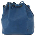 Louis Vuitton Petit Noe Nm Handbag Epi Leather Blue Leather Shoulder Bag Bag (Pre-Owned)