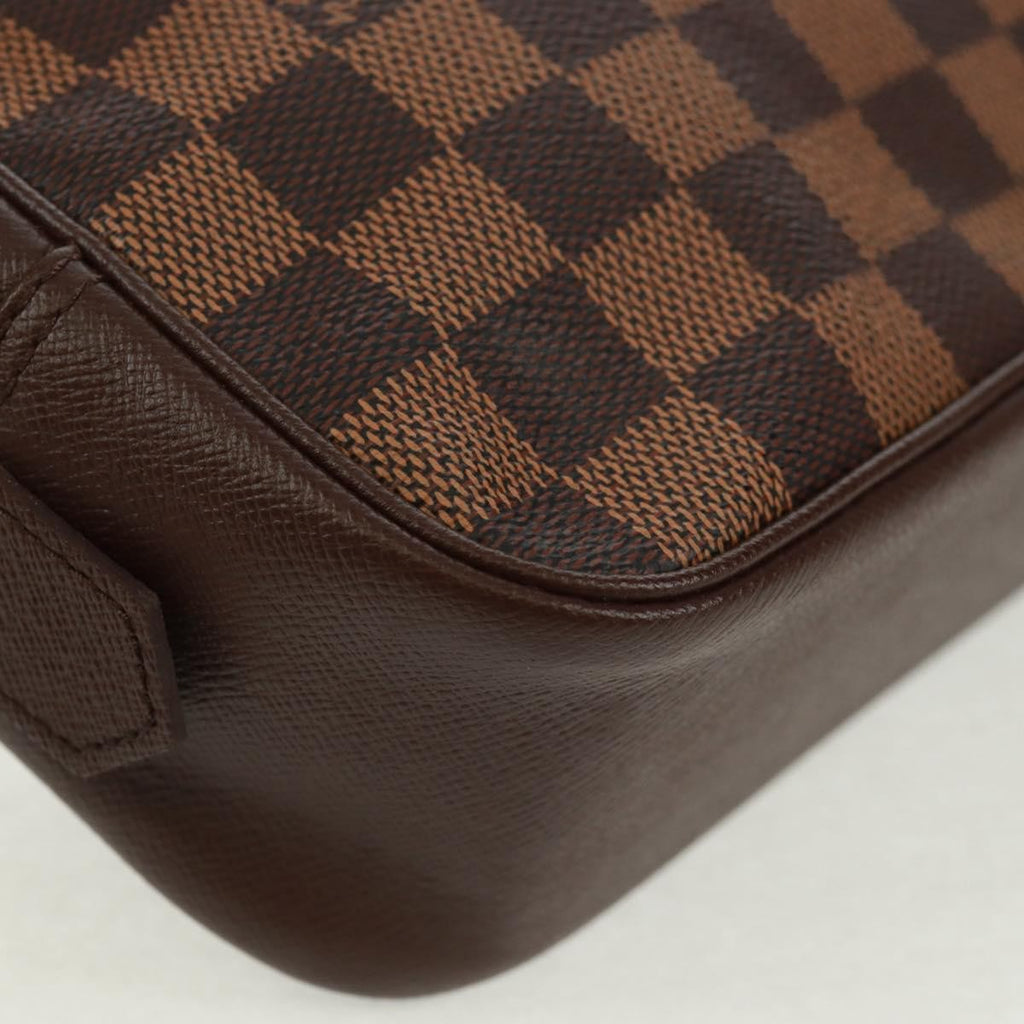Louis Vuitton Trousse Toilette Damier Canvas Brown Canvas Clutche & Pouche Bag (Pre-Owned)