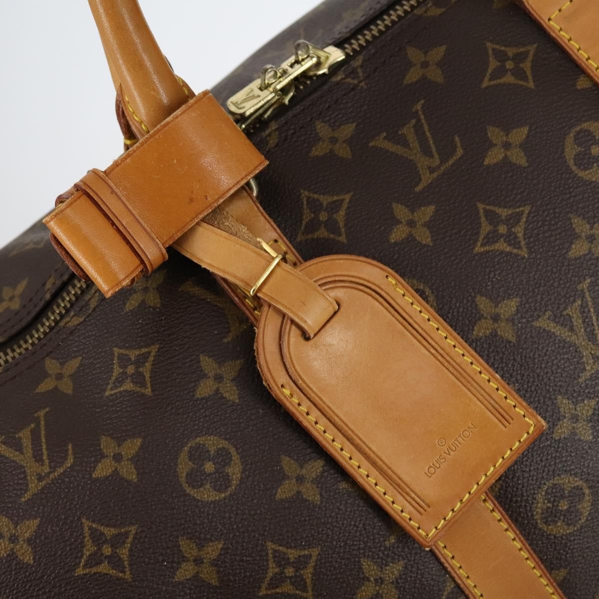 Louis Vuitton Keepall Bag Monogram Canvas Brown Canvas Travel Bag Bag (Pre-Owned)