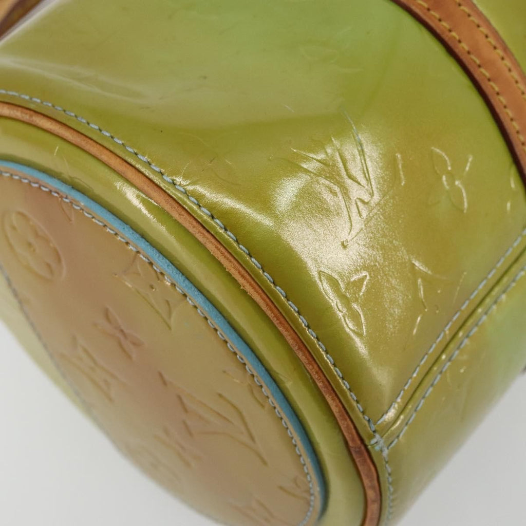 Louis Vuitton Bedford Handbag Monogram Vernis Green Patent_Leather Handbag (Pre-Owned)