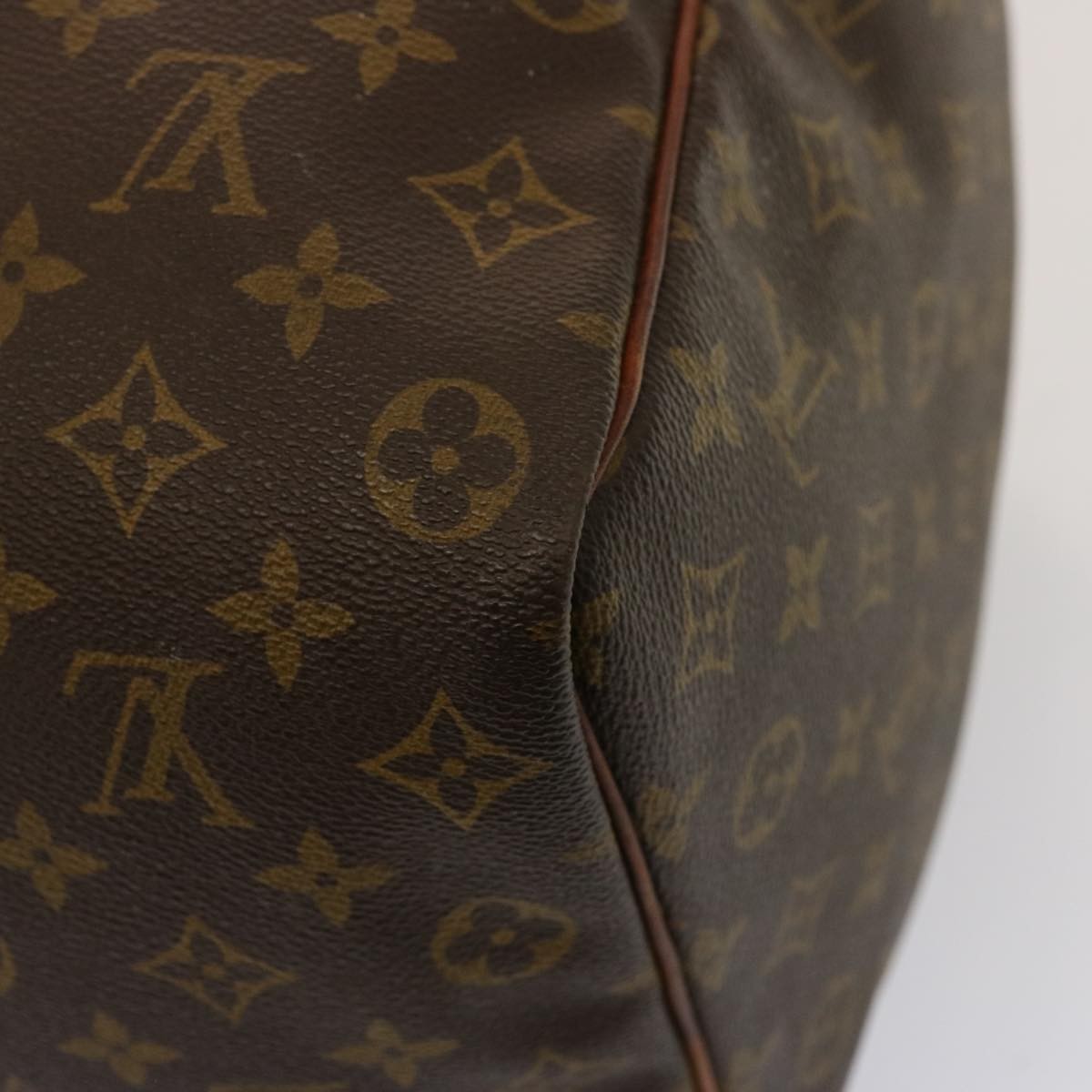 Louis Vuitton Keepall Bag Monogram Canvas Brown Canvas Travel Bag Bag (Pre-Owned)