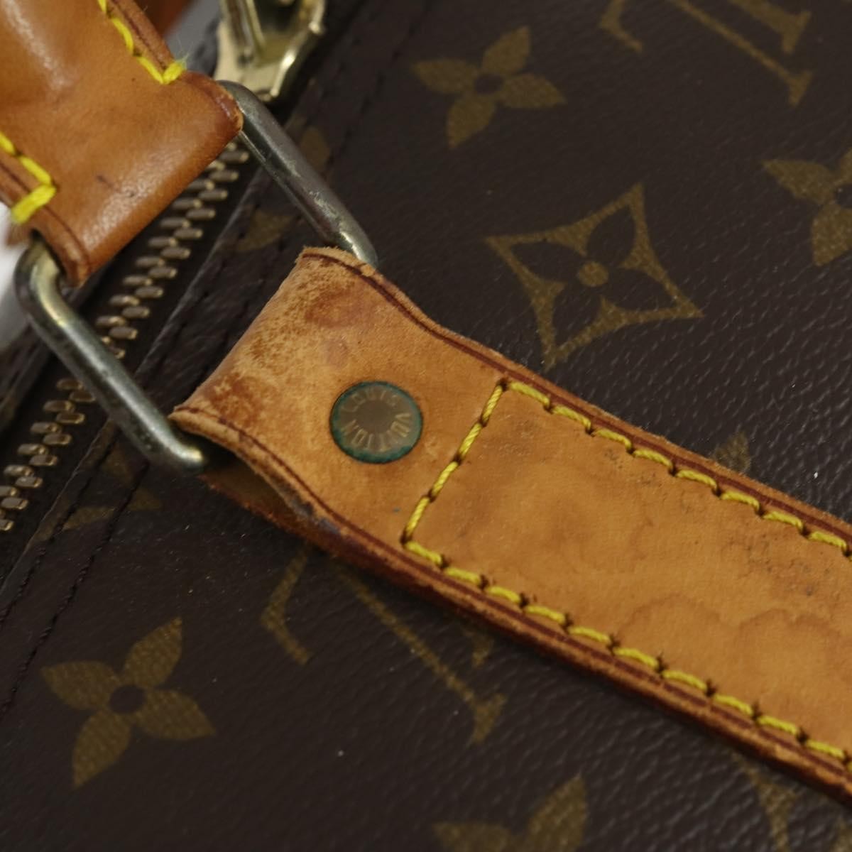 Louis Vuitton Keepall Bag Monogram Canvas Brown Canvas Travel Bag Bag (Pre-Owned)