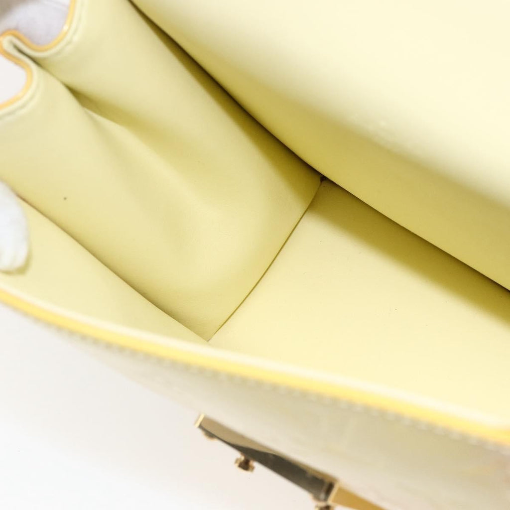 Louis Vuitton Spring Street Nm Handbag Patent Leather Yellow Patent_Leather Handbag (Pre-Owned)