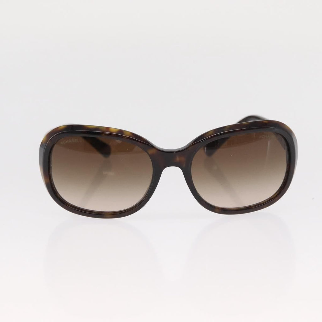 Chanel Logo Cc Sunglasses Plastic Brown Plastic Sunglasse Accessory (Pre-Owned)
