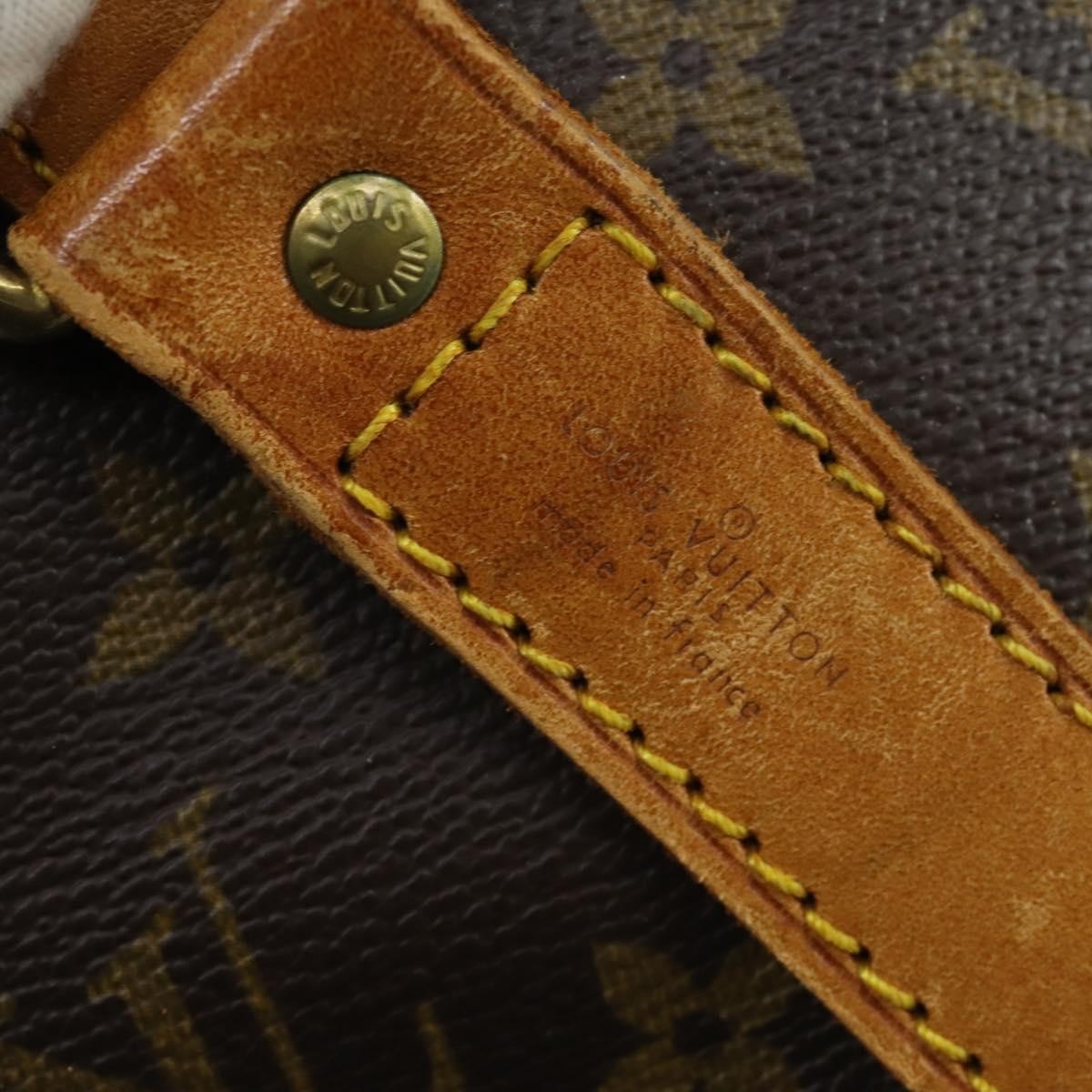 Louis Vuitton Keepall Bandouliere Bag Monogram Canvas Brown Canvas Travel Bag Bag (Pre-Owned)