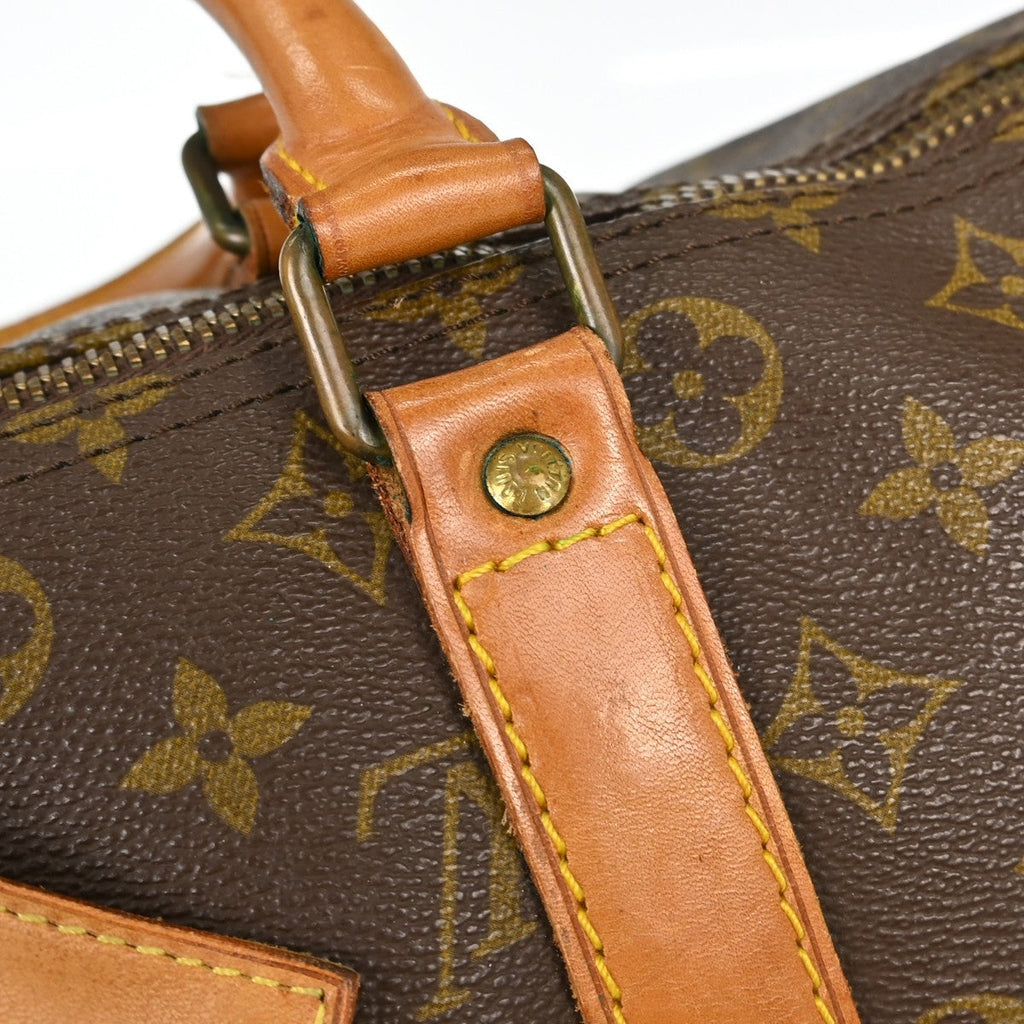 Louis Vuitton Keepall Bag Monogram Canvas Brown Canvas Travel Bag Bag (Pre-Owned)
