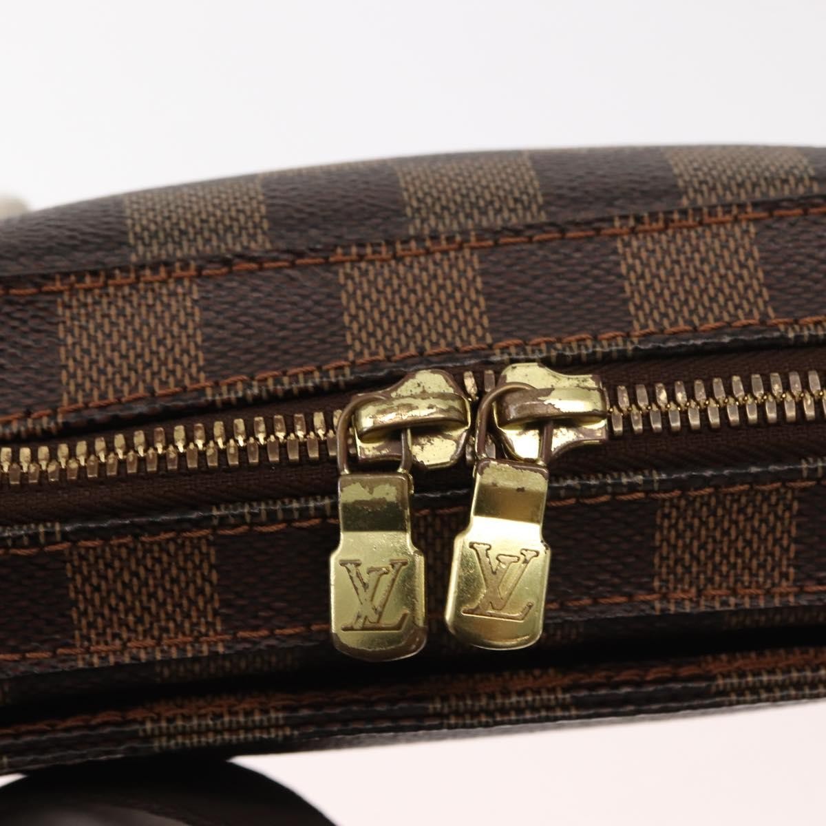 Louis Vuitton Geronimos Waist Bag Damier Brown Canvas Shoulder Bag Bag (Pre-Owned)