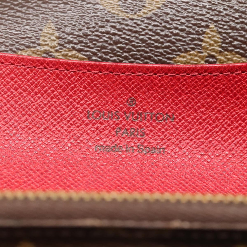 Louis Vuitton Emilie Wallet Monogram Canvas Red Canvas Wallets Accessory (Pre-Owned)
