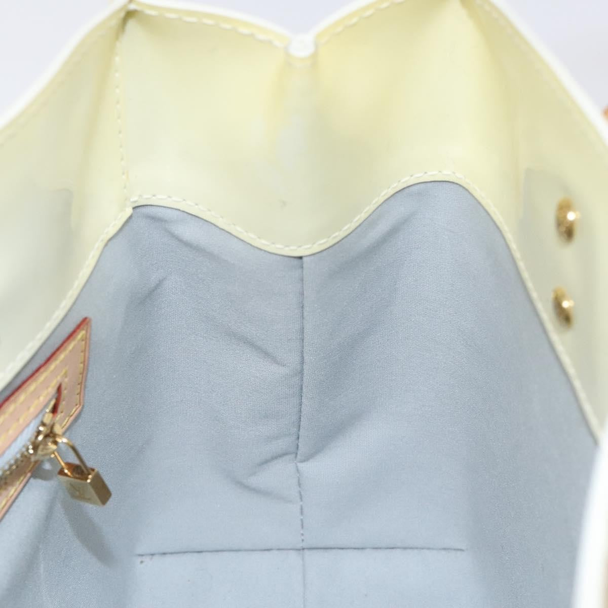 Louis Vuitton Reade Handbag Monogram Vernis Beige Patent_Leather Bag (Pre-Owned)
