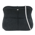 Chanel Millennium Shoulder Bag Felt Gray Canvas Shoulder Bag Bag (Pre-Owned)