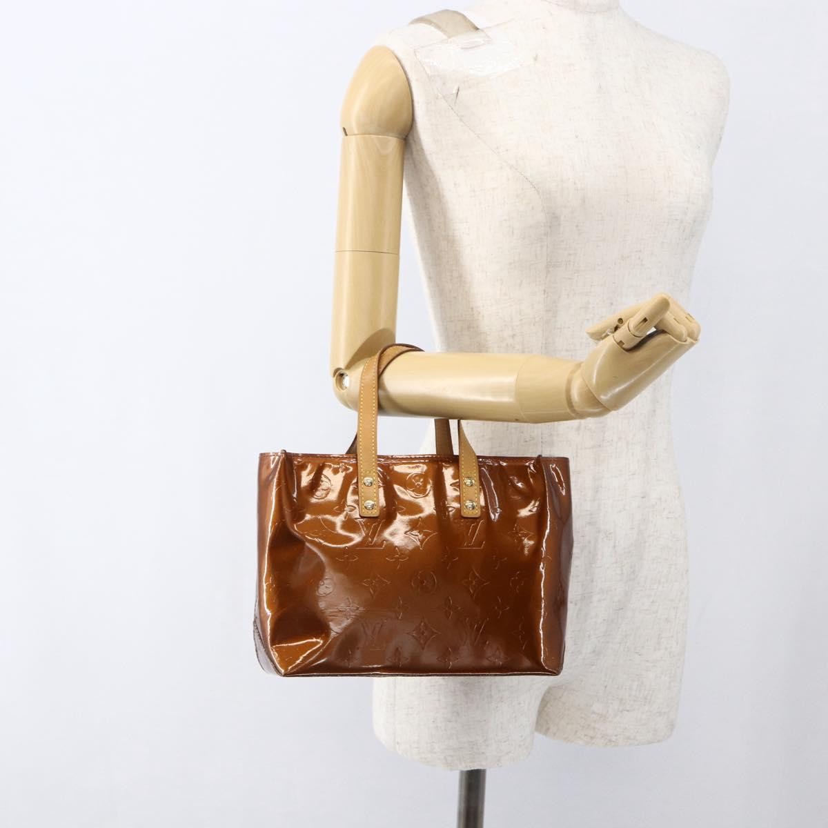 Louis Vuitton Reade Handbag Monogram Vernis Brown Patent_Leather Handbag (Pre-Owned)
