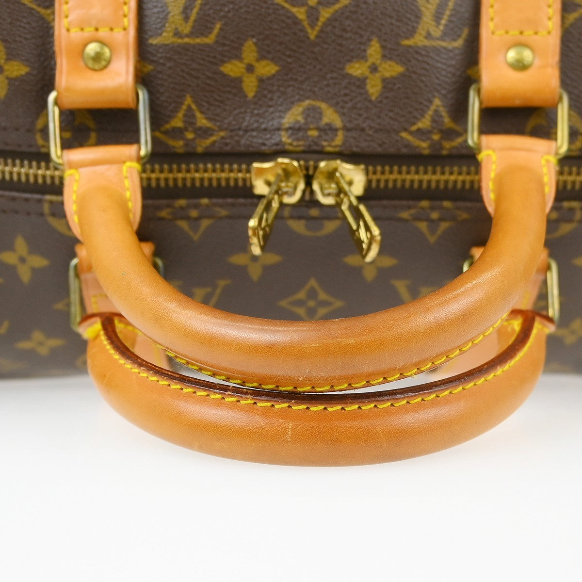 Louis Vuitton Keepall Bag Monogram Canvas Brown Canvas Travel Bag Bag (Pre-Owned)