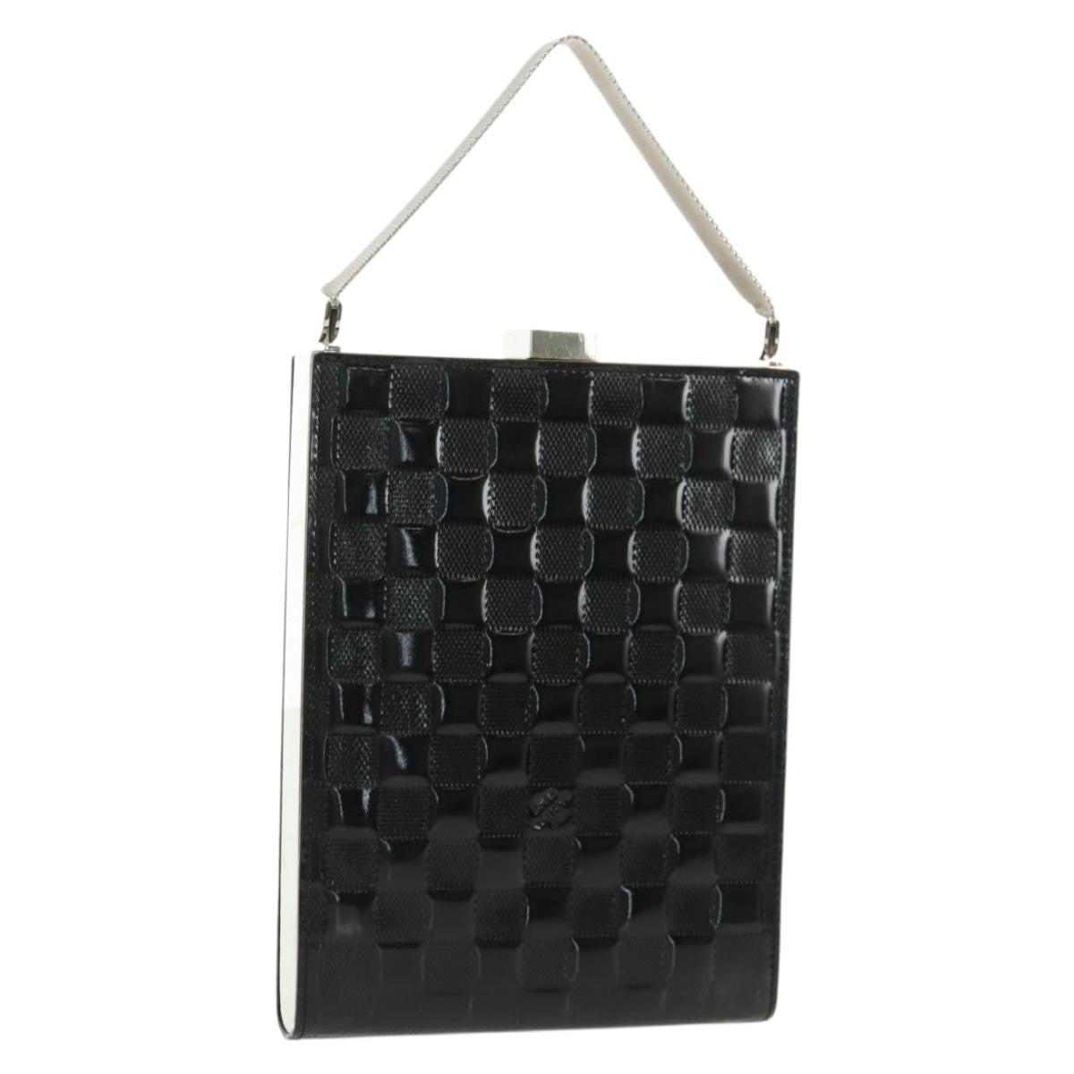 Louis Vuitton Saint Ange Handbag Damier Vernis Black Patent_Leather Handbag (Pre-Owned)