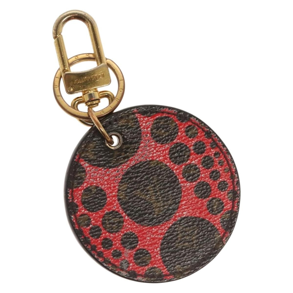 Louis Vuitton Pumpkin Bag Charm And Key Holder Yayoi Kusama Pumpkins Leather Brown Canvas Charms And Keychains Accessory (Pre-Owned)