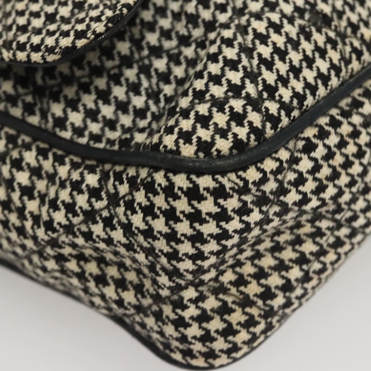 Chanel Vintage Front Pocket Camera Bag Canvas White Canvas Shoulder Bag Bag (Pre-Owned)