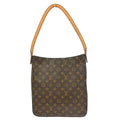 Louis Vuitton Monogram Looping Handbag Monogram Canvas Brown Canvas Handbag (Pre-Owned)