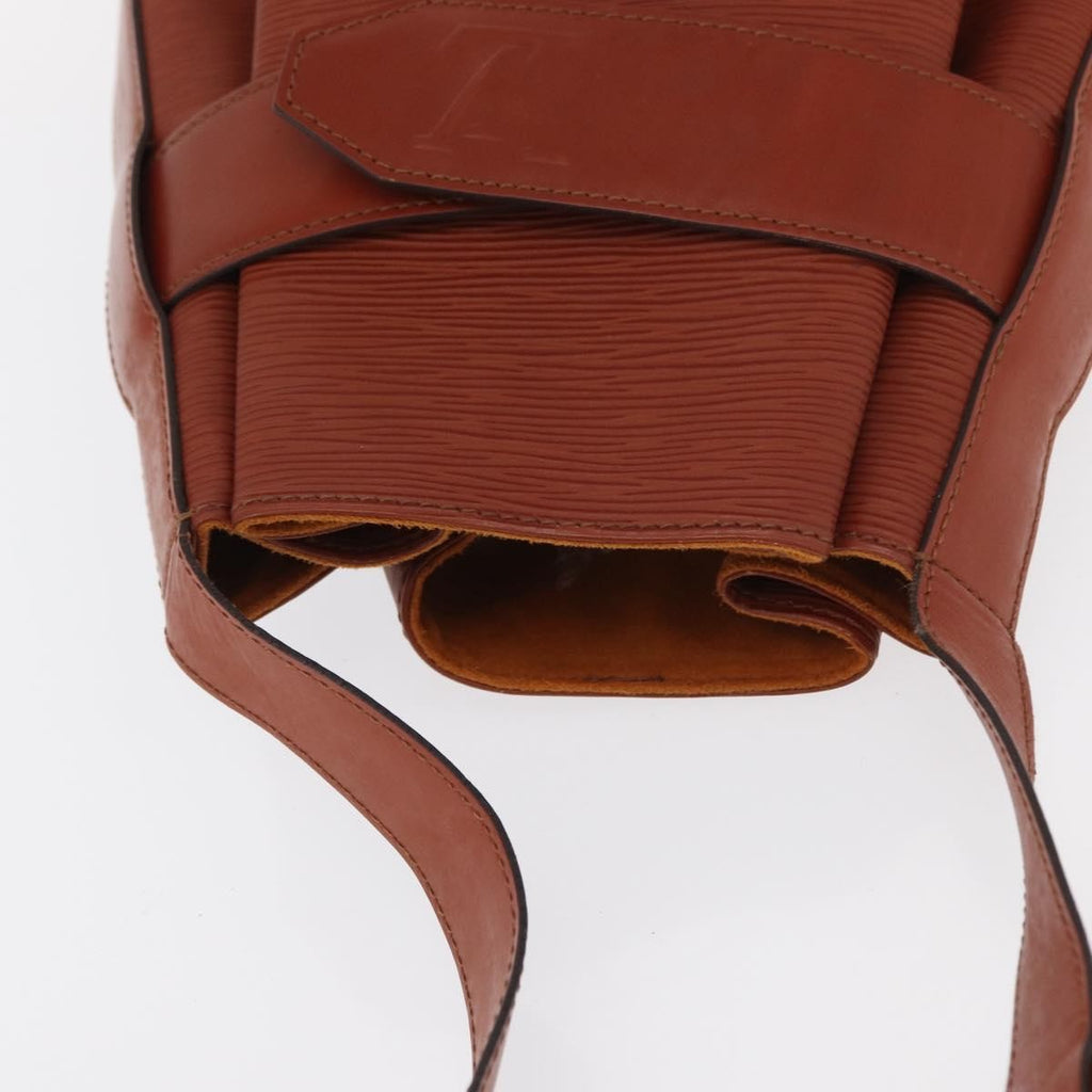 Louis Vuitton Vintage Sac D'epaule Handbag Epi Leather Brown Leather Shoulder Bag Bag (Pre-Owned)