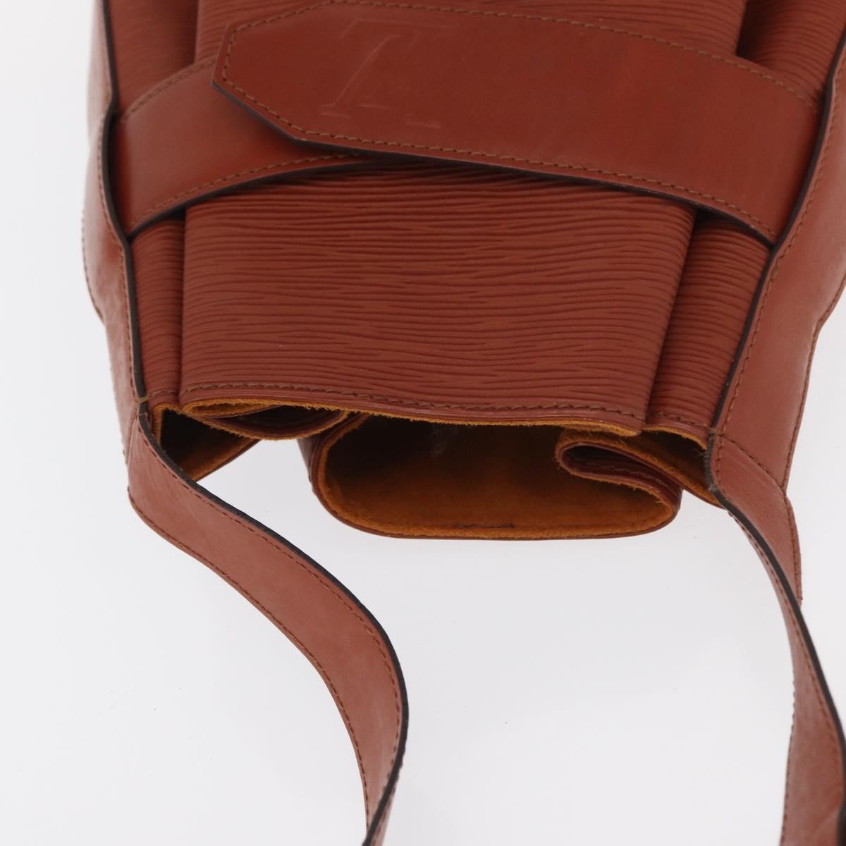 Louis Vuitton Vintage Sac D'epaule Handbag Epi Leather Brown Leather Shoulder Bag Bag (Pre-Owned)