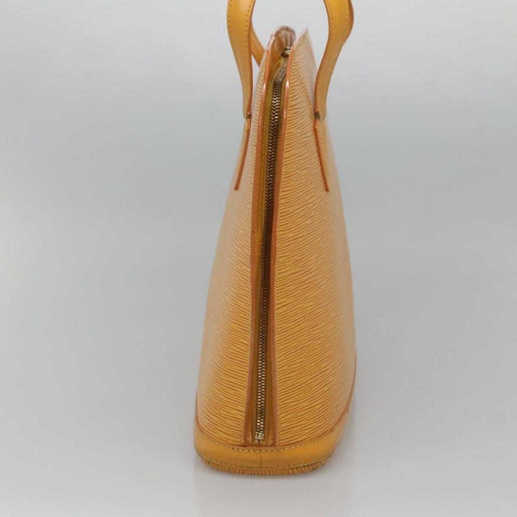 Louis Vuitton Lussac Handbag Epi Leather Yellow Leather Shoulder Bag Bag (Pre-Owned)