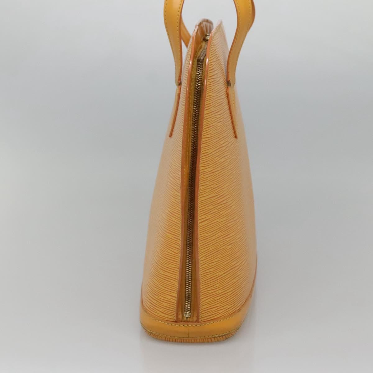 Louis Vuitton Lussac Handbag Epi Leather Yellow Leather Shoulder Bag Bag (Pre-Owned)