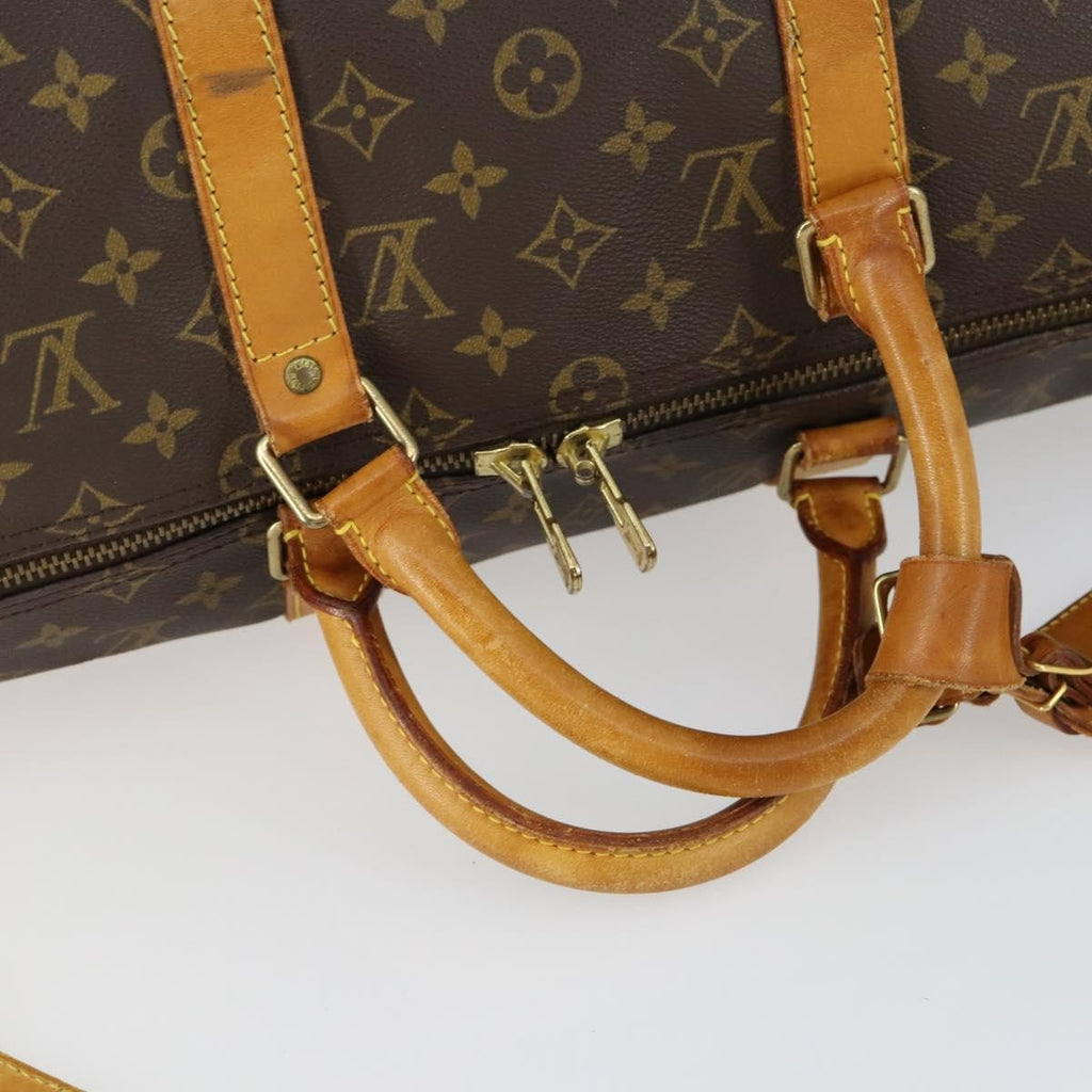Louis Vuitton Keepall Bag Monogram Canvas Brown Canvas Travel Bag Bag (Pre-Owned)