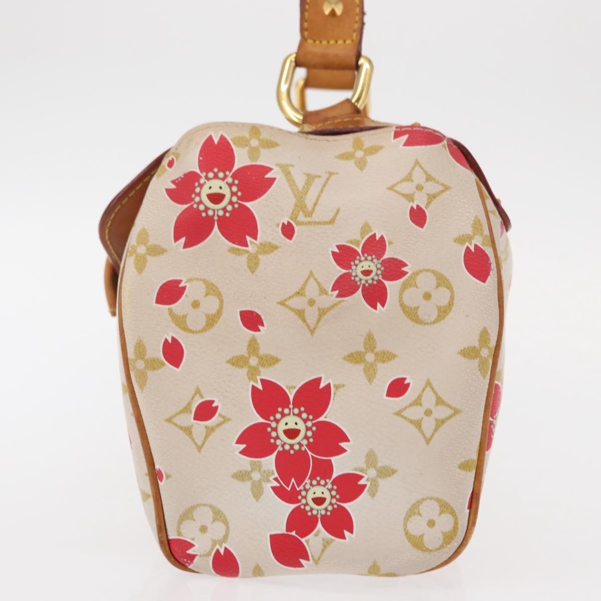 Louis Vuitton Retro Bag Limited Edition Cherry Blossom Monogram White Canvas Handbag (Pre-Owned)