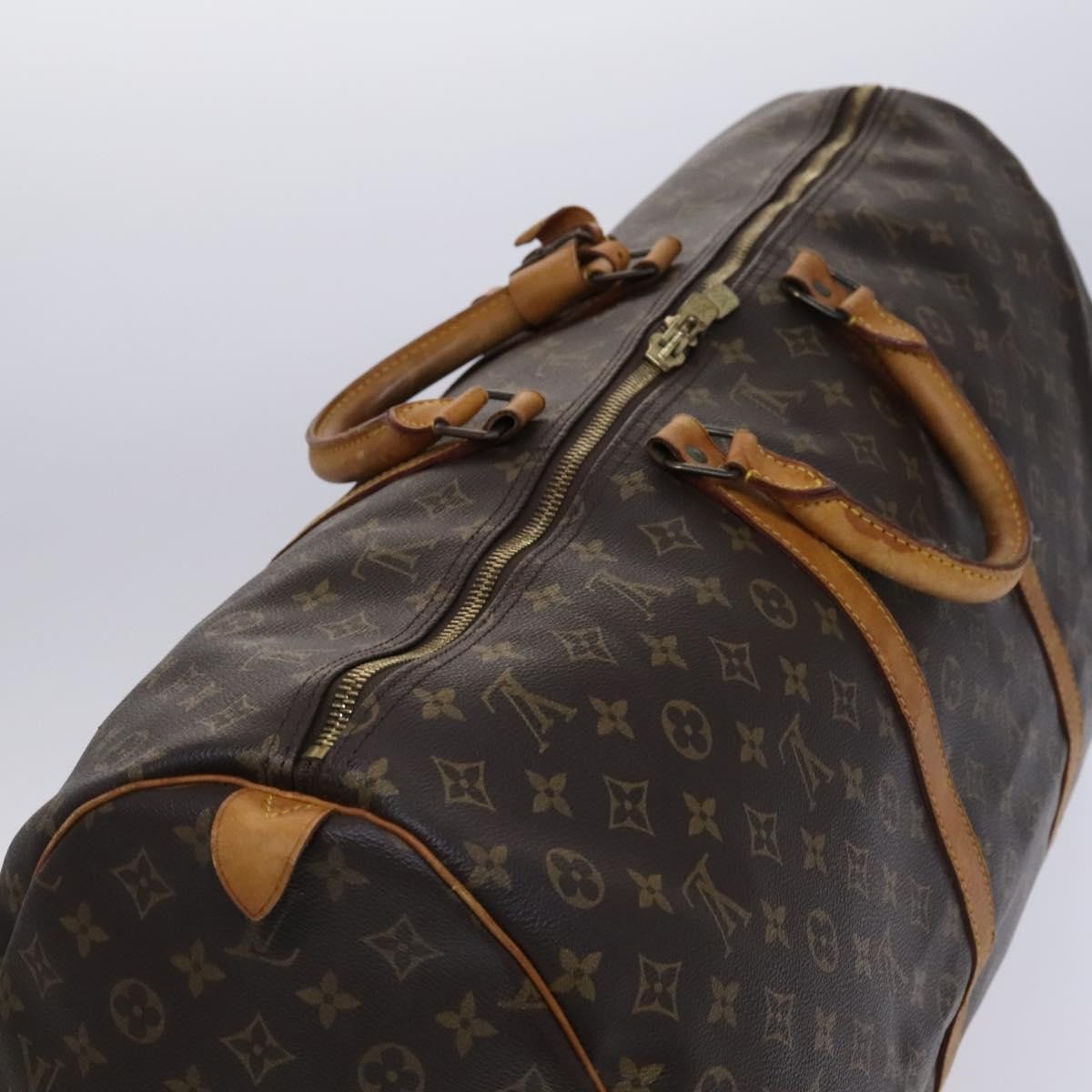 Louis Vuitton Keepall Bag Monogram Canvas Brown Canvas Travel Bag Bag (Pre-Owned)