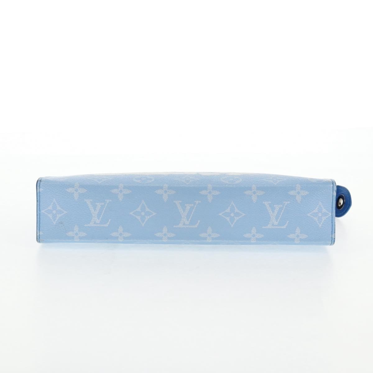 Louis Vuitton Pochette Voyage Limited Edition Monogram Clouds Blue Pvc Bag (Pre-Owned)