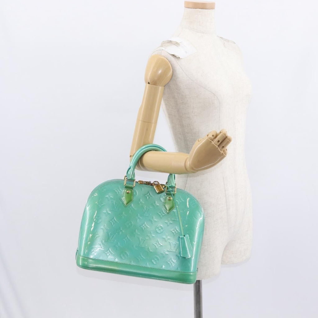 Louis Vuitton Alma Handbag Patent Leather Blue Patent_Leather Handbag (Pre-Owned)